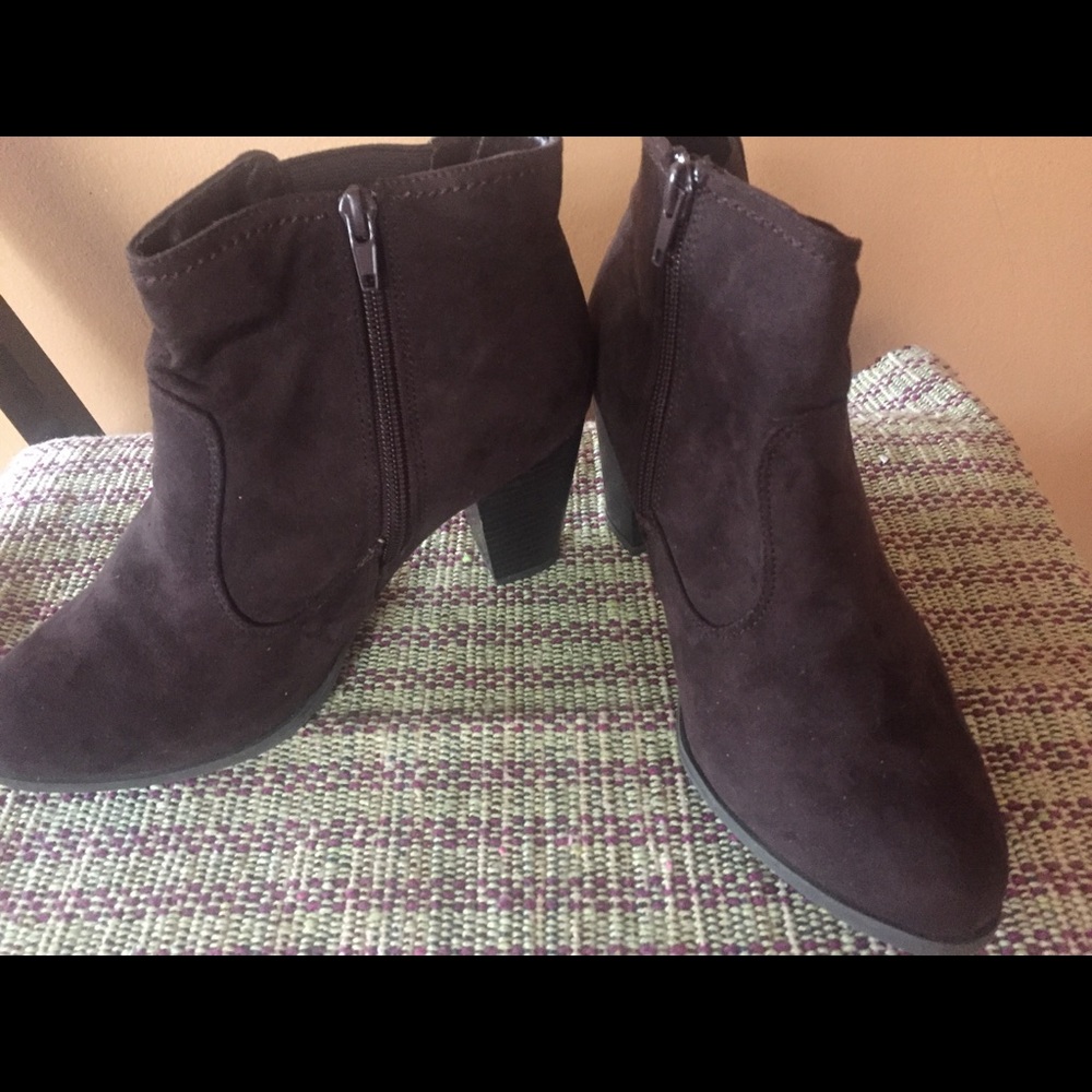 Suede booties